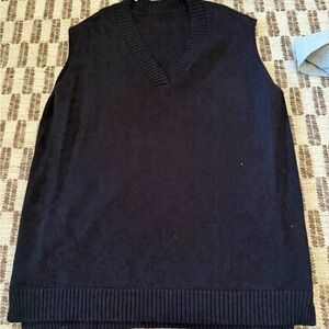 Women’s Black V-Neck Sweater Vest